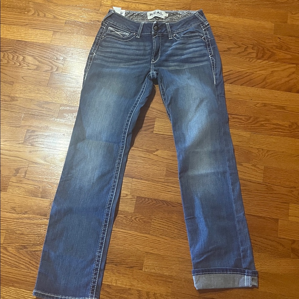 Ariat Mid Rise Straight Blue Jeans